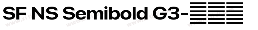 SF NS Semibold G3字体转换 SF NS Semibold G3字体转换